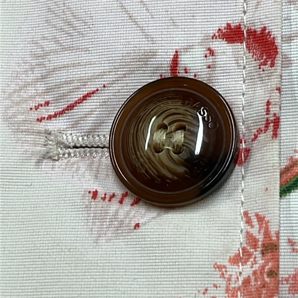 DENNIS BASSO Multi Pink/Green Floral Spring Coquette Career Boho Trench Coat 1X - Picture 9 of 16